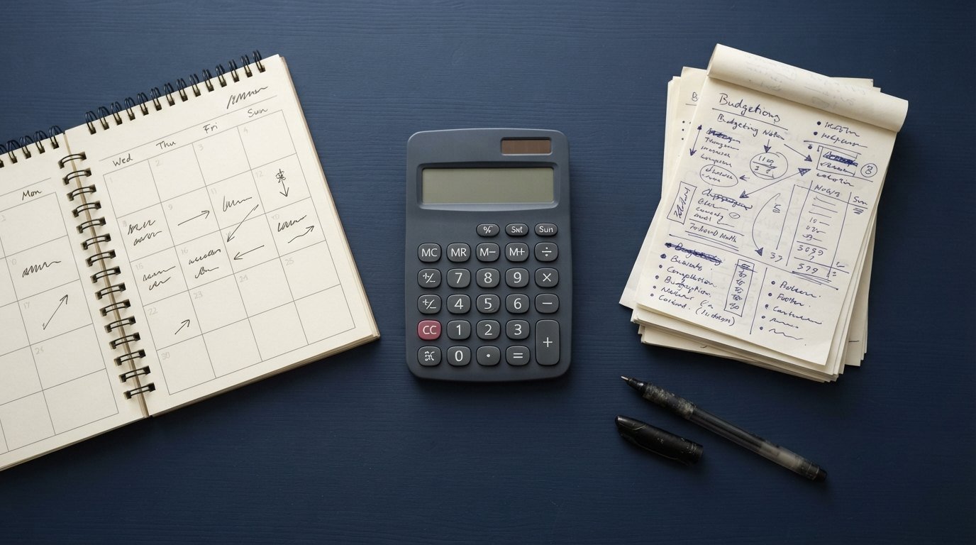 Calendar, calculator and application papers for rate shopping