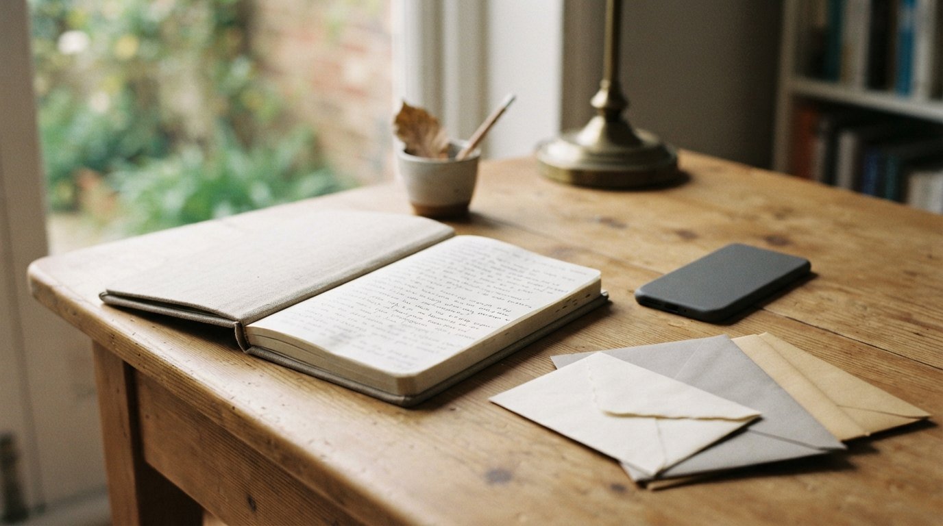 Notebook and phone ready for a preliminary loan inquiry